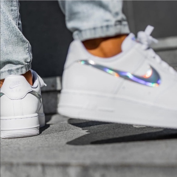 Nike Air Force 1 Shoes Sneakers AF1 Chrome - Picture 6 of 11